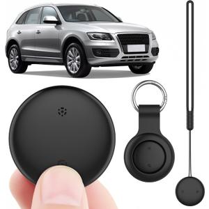 DDJ GPS Tracker for Vehicles & Items, Smart Tag with Keychain Holder, Works with iOS Find My, Item Locator, IP67 Waterproof (1 Pack)