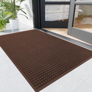 Durable Indoor Outdoor Doormat, 3' x 4' Heavy Duty Front Door Mat