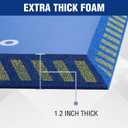 WORKPRO Extra Thick Kneeling Pad, Soft Foam Knee Cushioning, Extra Large Foam Kneeler Mat for Auto-Repair, Gardening, Workout Supplies, 28 x 16 x 1.2in, Blue (Blue, S)