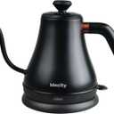 Mecity Electric Kettle Gooseneck Water Kettle Stainless Steel Tea Kettle Water Boiler Fast Heating, Auto Shut Off, 27 fl oz, 1000W, Matte Black