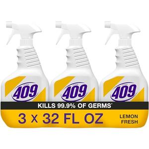 Formula 409 Multi-Surface Cleaner, Spray Bottle, Lemon Fresh, 32 Fluid Ounces, Pack of 3