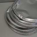 15 Pack Serving Platters 16, Large Disposable Aluminium Foil Serving Trays for Parties, Silver Embossed Foil Serving Dishes/Plates for Vegetable, Fruit, Slices of Cake, Cookies