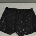 Women Y2k Sequin Micro Shorts Low Rise Bodycon Sparkly Mini Shorts Sexy Going Out Bottoms Rave Party Clubwear, S
