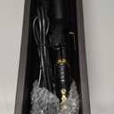 LANVIER 1.25 Inch Curling Iron, Extra Long Barrel 1 1/4 Inch Curling Iron for Long Hair up to 450F, Worldwide Dual Voltage Hair Curler for Traveling, Hair Waving Style Tool Black