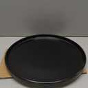 Herogo Stoneware Dinner Plates Set of 6, 10.5" Ceramic Round Plate Set, Large Dinnerware for Home Kitchen, Microwave, Oven & Dishwasher Safe, Matte Black