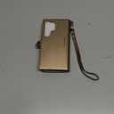 Defencase for Galaxy S25 Ultra Case Wallet with RFID Blocking Card Holder for Women Men, PU Leather Magnetic Snap Flip Wrist Strap Zipper Wallet Phone Cases for Samsung Galaxy S25 Ultra 6.9", Titanium