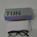 TIJN Olisa Blue Light Blocking Glasses for Women Men,Oval Glasses Frame Bluelight Glasses for Gaming/Computer/Screen (01.whiskey Tortoise)