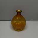 HD Designs 10 Inch Amber Glass Vase