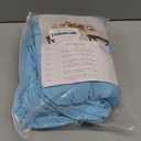 IVAPUPU 2 Pack 4FT Table Cloth for Rectangular Fitted Events Stretch Blue Mist Table Covers Washable Cover Spandex Tablecloth Protector for Party, Wedding, Cocktail, Banquet, Festival