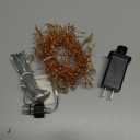 Minetom Fairy Lights Plug in, 10Feet 200 Led Cluster Lights Waterproof Starry String Lights for Ceiling Bedroom Wreath Window Wedding Christmas Tree Decoration, Warm White