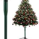 14.8" Christmas Tree Height Extender & 3 Fixing Screws,Fits 0.5-1.41"Poles for 4.5-7.5ft Artificial Trees,Christmas Tree Upright Extension Stand,Heavy Duty Metal Riser for Taller&Stable Holiday Trees (Large)