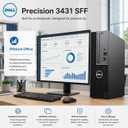 Dell Precision 3431 SFF Desktop Computer, 9th Gen Hexa-Core i5-9500 up to 4.4GHz Workstation PC, 8GB DDR4, 256GB SSD, Keyboard and Mouse, WiFi, BT, Windows 11 Pro 
