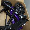 BlessReach Steerable Knee Walker Deluxe Medical Scooter for Foot Injuries Compact Crutches, with Dual Rear on-Wheel Brake and Shock Absorption Under The Knee pad（Purple）