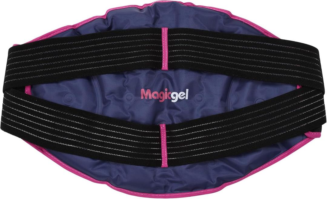 Magic Gel Back Ice Pack - Maximum Compression Sports Cold Compress Wrap for Back & Lower Body - Reusable Hot & Cold Packs