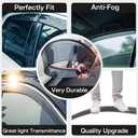 Window Visors Rain Guards for 2018-2022 Honda Accord 4-Door, Tape-on No Drill 4-Piece Side Window Deflectors, UV Resistant Wind Noise Reduction