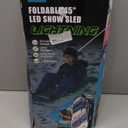 Sunlite Sports 45 Snow Sled  Foldable or Foam Style Toboggan for Kids & Adults, Reinforced Bottom, Durable Stitching & Ergonomic Handles  Lightweight & Portable Winter Sled