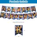 2 x Wrestling Party Decorations Set, Wrestling Boxing Match Birthday Party Supplies for Boxing Includes Birthday Banner,Cake & Cupcake Toppers,Balloons