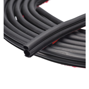 Weather Stripping Seal Strip, 10Ft x 10mm x 10mm Self Adhesive Rubber for 8-9mm Gap, Window and Door Soundproofing and Frame Gap Blocker (Black)