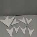 12 Pack White Paper Star Lanterns 9-Pointed Star Lamp Shades Ornaments Hanging Decorations for Christmas New Year Birthday Wedding Party, 3 Sizes