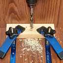 Aluminum T-track Hold Down Clamps,6-3/8"L x 1-1/4"Width-Woodworking and Clamps - High Strength Aluminum Alloy 6063 - Fine Sandblast Anodized - Blue Color (T-track Hold Down Clamps 2pk)