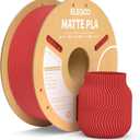 ELEGOO Matte PLA Filament Ruby Red 1KG, 1.75mm 3D Printer Filament Dimensional Accuracy +/- 0.02mm, 1kg Carboard Spool (2.2lbs) for Most FDM 3D Printers