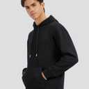 Zylioo Men Tall Sweatshirt Crewneck Pullover Long Fit Soft Casual Sweatshirt Top for Tall Men Daily Wear (Black)