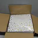 24 PCS Christmas Cookie Boxes for Gift Giving, 9x6x3 Golden Star Christmas Treat Boxes with Window, Auto-Up Holiday Cookie Boxes,Baking Goods Packaging Box for Desserts, Mini Cake, Donuts