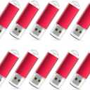 RAOYI 10PCS 1G USB Flash Drive USB 2.0 Memory Stick Bulk Thumb Drive Pen Drive Jump Drive-Red