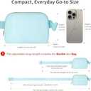 Cross Body Fanny Pack for Women,Fashion Waist Packs Crossbody Bags,Belt Bag with Adjustable Strap - Blue