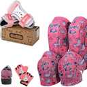 Simply Kids Bundle: Knee Pads, Elbow Pads, Bike Gloves and Wrist Guards for Child Boy Girl Toddler I One Set for All Sports Roller-Skating Balance Bike Skateboard