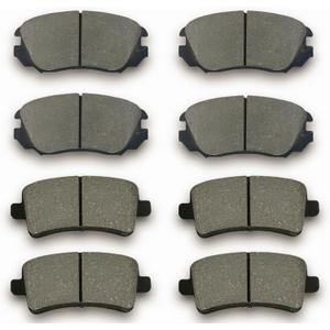 Ceramic Front Rear Brake Pads set fit for Buick Allure 2010,for Buick Lacrosse 2011-2016,for Buick Regal 2011-2017,for chevy Malibu 2013-2016,for Impala 2014-2020,for SAAB 9-5 2011