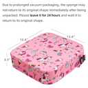 Eiury Toddler Booster Seat for Dining Table, Portable Kids Booster Seat with Safety Buckles Portable Increasing Booster Cushion with Non-Slip Bottom (Pink Unicorn)