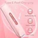 Electric Bikini Trimmer for Women-Dual Head Bikini for Women, IPX7 Waterproof Pubic Hair and Facial Hair Remover, Rechargeable Lady Trimmer for Underarm Body Leg Face