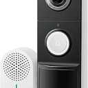 Tapo 2K+ Wired or Battery Powered Smart Video Doorbell with Chime  180° Field of View, Person/Vehicle/Package Detection, Ring Call, 2Way Audio, SubscriptionFree Local Storage or Optional Cloud,D225