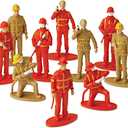 ArtCreativity 2.5 Inch Mini Fireman Figurines for Kids- Set of 12- Free Standing Firefighter Toys Figures- Birthday Party Favors for Boys and Girls, Goody Bag Fillers, Cake Toppers and Decorations