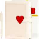 Journal for Women and Teen Girls with Heart Buckle, 240 Pages Teen Girls Diary Journal with Pen, Daily Writing Journals for Teen Girls Gifts Ideas Ages 8-12, B6 Notebook for Women (White)