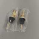 Olive Oil Dispenser Spout, Weighted Liquor Pour Spout, Syrup Dispenser Spout, Stainless Steel Automatic Pour Spouts for Liquor Bottles, Oil Bottles, Vinegar, Syrup and Alcohol 2 Pack Golden