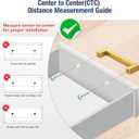 JOY DECOR 10 Pack Kitchen Cabinet Pulls & Handles, 2" Brushed Brass Cabinet Door Knobs with Single Hole, Stainless Steel Drawer Pulls, Kitchen Hardware