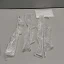 MyGift 2 Pcs Over The Door Hat Organizer, Door Hanger Hat Rack Display Storage, 5 Hooks Heavy Duty, for Coat, Scarf, Purse, White Metal