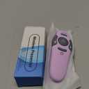 QUI Presentation Clicker Wireless Presenter Remote Clicker for PowerPoint Presentation Remote, PowerPoint Slide Advancer for Mac/Windows/Linux, Google Slide/PPT/Keynote, USB A&C, Purple