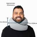 ELEVATED HOME & TRAVEL 2025 Travel Neck Pillow for Airplane Sleeping Premium Memory Foam Cushion | Compact 360 Head & Neck Support | Washable Cover | Must-Have Airplane Travel Essential