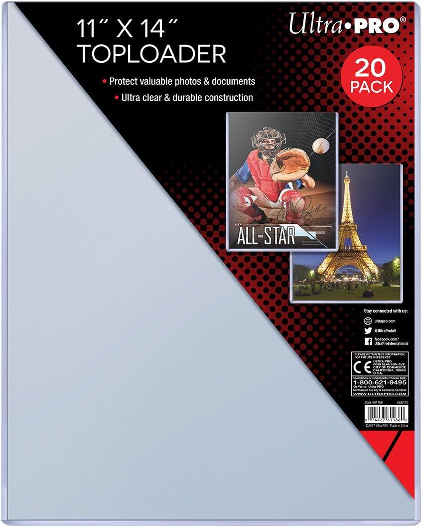 Ultra Pro 11" X 14" Toploader 20ct