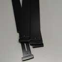 BAMEOS Drawer Dividers Bamboo Separators Organization Expandable Organizers for Kitchen Bedroom Bathroom Dresser Office 4-pack (2''H, 16.65''-22''L, Black)