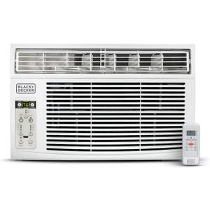 BLACK+DECKER Window Air Conditioner 14300 BTU, AC Window Unit Cools Up to 700 Square Feet, Window AC Unit with Remote Control, 3 Cooling Speeds and Fan Only Function, BD145WT6, White