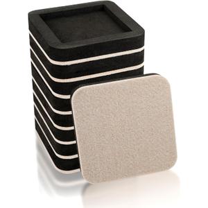 Upgraded Felt Furniture Sliders for Hardwood Floors  8 PCS 4" Furniture Movers Sliders with Unique Groove Design, Easily Move Any Item While Protect The Floor
