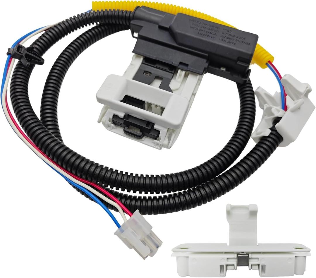 W11307244 W10682535 Washer Lid Lock and Lid Strike w10837741, Compatible with Amana Kenmore maytag Whirlpool Washer, Replace w11253733 w10838613, Fit Models wtw5000dw1 wtw4816fw2 ntw4516fw3