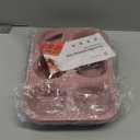 2 Pack 6 Cups Jumbo Muffin Pan with Metal Reinforced Frame Silicone Molds Egg Bites Silicone Circle Cookie Molds Extra Large Muffin Tin Jumbo Tart Pans Baking Sheet Set for Sandwiches (Morandi Pink)