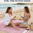 LANE LINEN Turkish Beach Towel Set of 4 - Beach Towels, Pre-Washed Pool Towel, Extra Large Beach Towel, Quick Dry & Sand Free, Absorbent Travel Towel, 39"x71" - Candy Pink