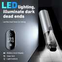 DEDC Car Vacuum Cleaner High Power, 15000Pa Cordless Vacuum Portable Rechargeable with LED Screen, Ultra-Lightweight Dust Buster with USB-C Charging, 2 Speeds, 4 in 1 Air Blower for Car, Home, Pet (Silvery)