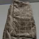 MIULEE Decorative Chenille Check Throw Pillow Covers Vintage Plaid Couch Pillows 20x20 Inch Set of 2 Neutral Boho Farmhouse Cushion Covers Modern Spring Home Decor for Sofa Bed Living Room Taupe Grey